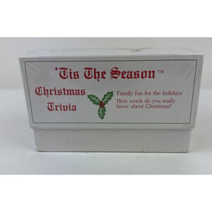 Tis The Season Christmas Trivia Card Game Family VTG USA Party Secret Santa Gift